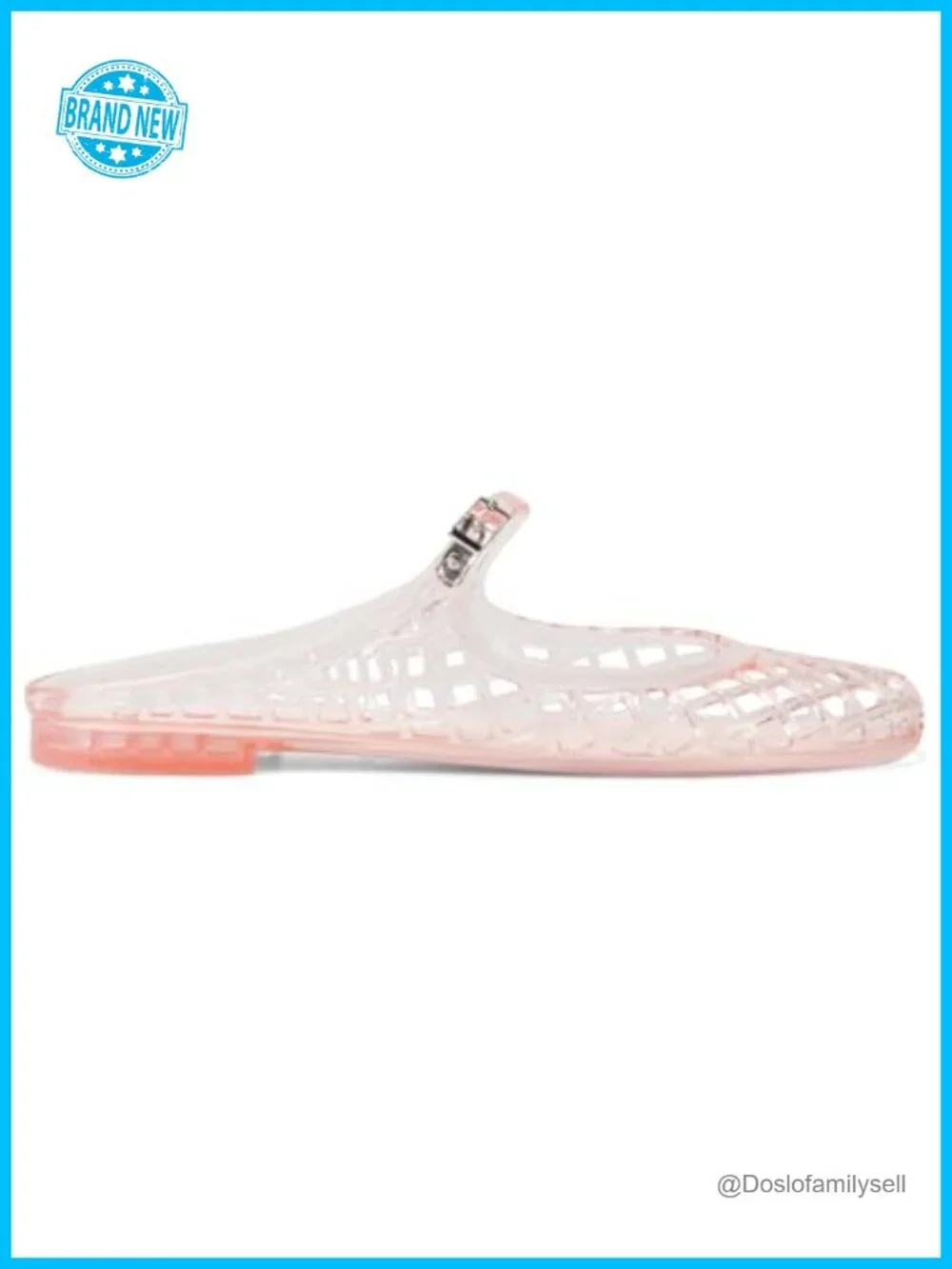 Mary Jane Jelly Ballet Flat Buckle Closed Toe Casual Comfort Shoe